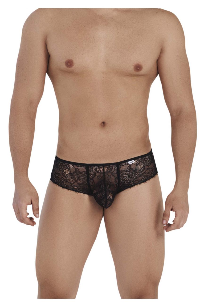 CandyMan 99537 Spitzen-Boyshort-Tangas, Farbe Schwarz