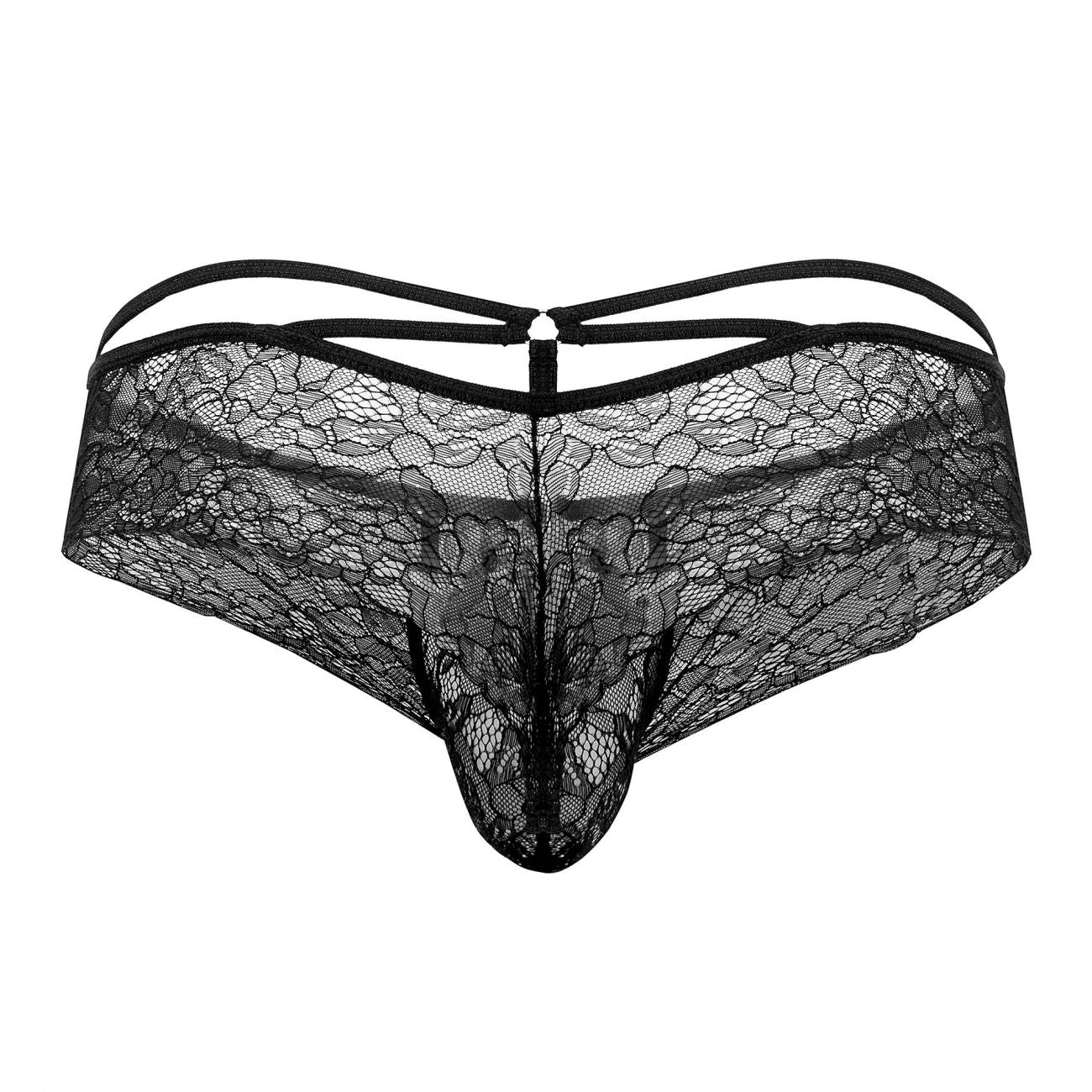 CandyMan 99537 Spitzen-Boyshort-Tangas, Farbe Schwarz