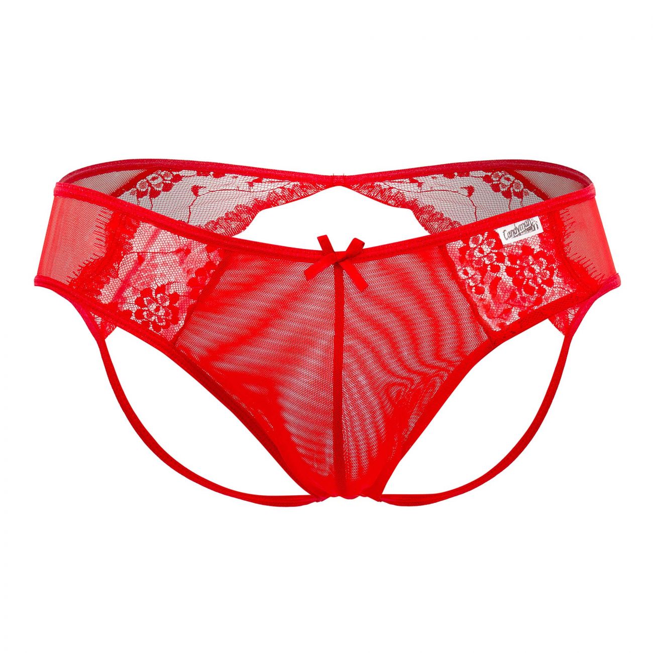 CandyMan 99538 Jockstrap aus Spitze, Farbe Rot