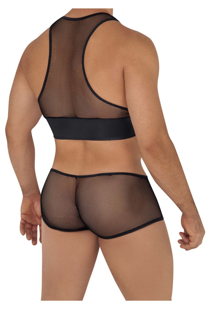 CandyMan 99590 Mesh Top-Trunks Outfit Farbe Schwarz