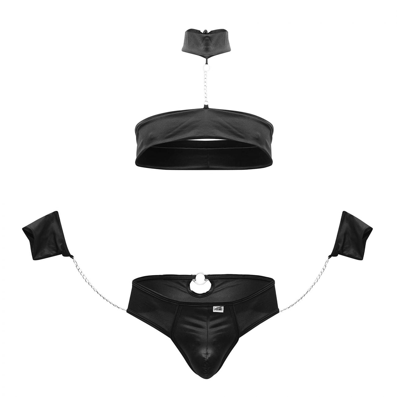 CandyMan 99592 Harness-Thongs Outfit Color Black