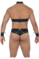 CandyMan 99592 Harness-Thongs Outfit Color Black