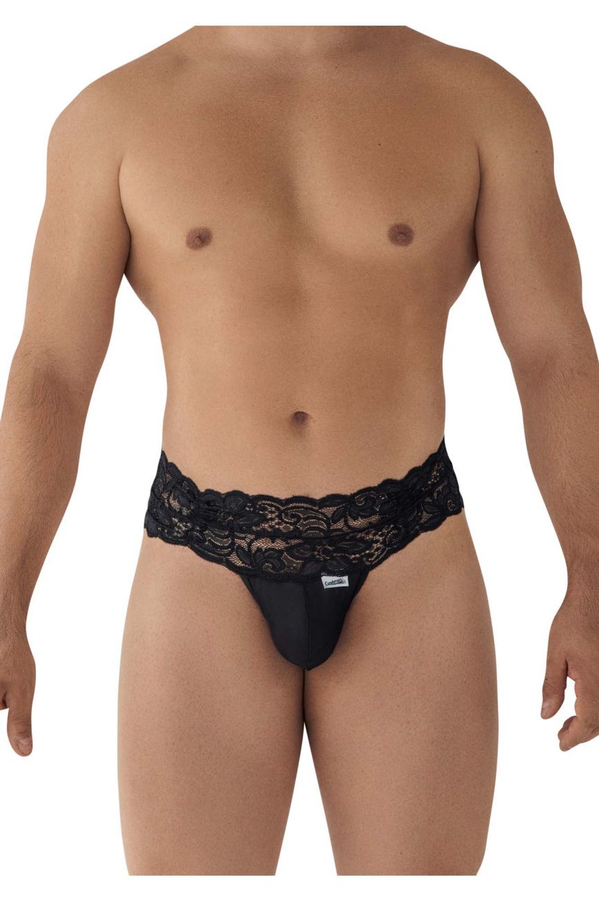 CandyMan 99595 Spitzenstrings Farbe Schwarz