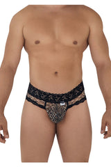 CandyMan 99596 Tangas aus Netzspitze, Farbe Schlangenmuster