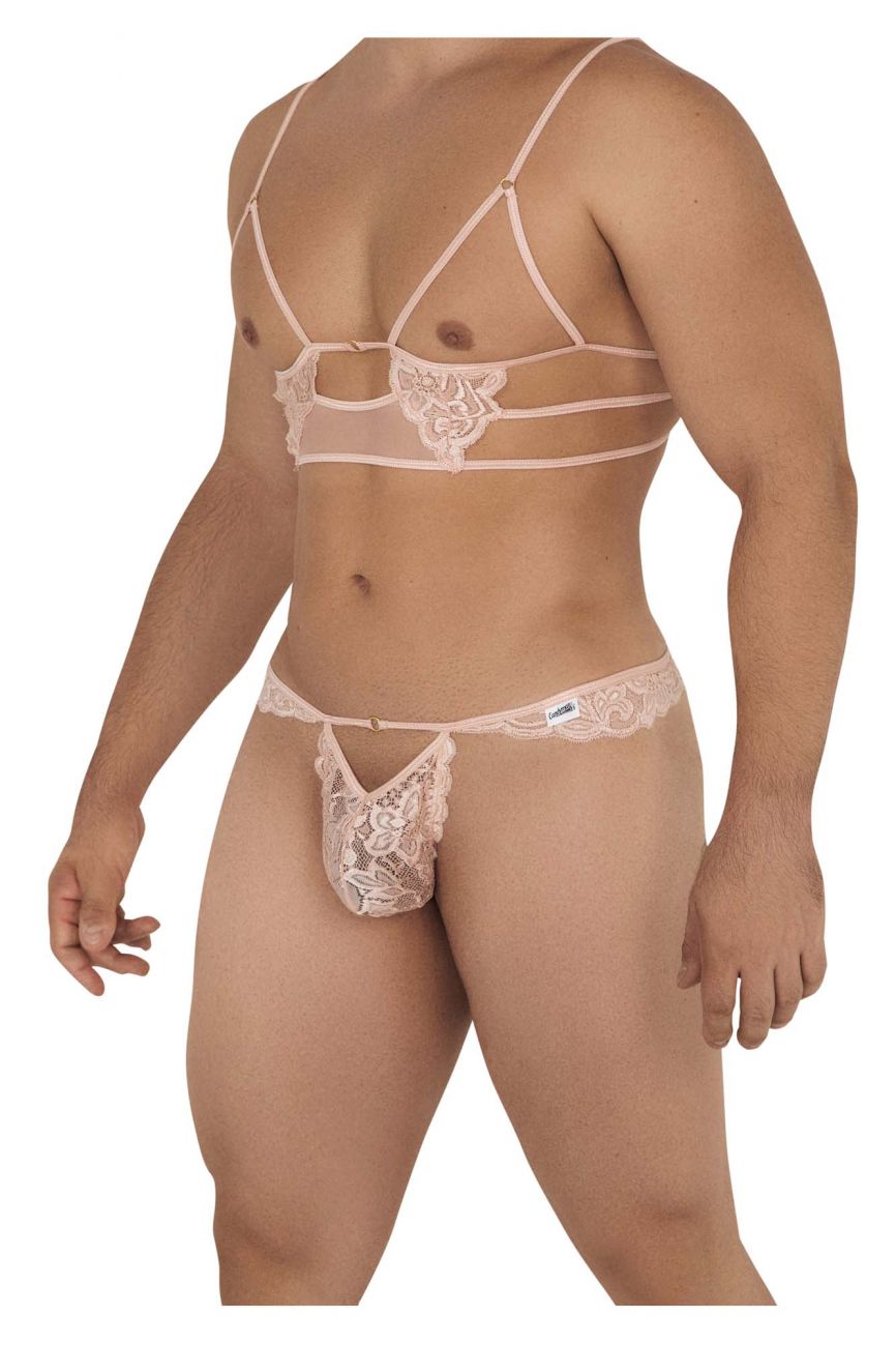 CandyMan 99604 Harness-Thongs Outfit Farbe Rose