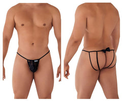 CandyMan 99606 Bow Jockstrap Color Black