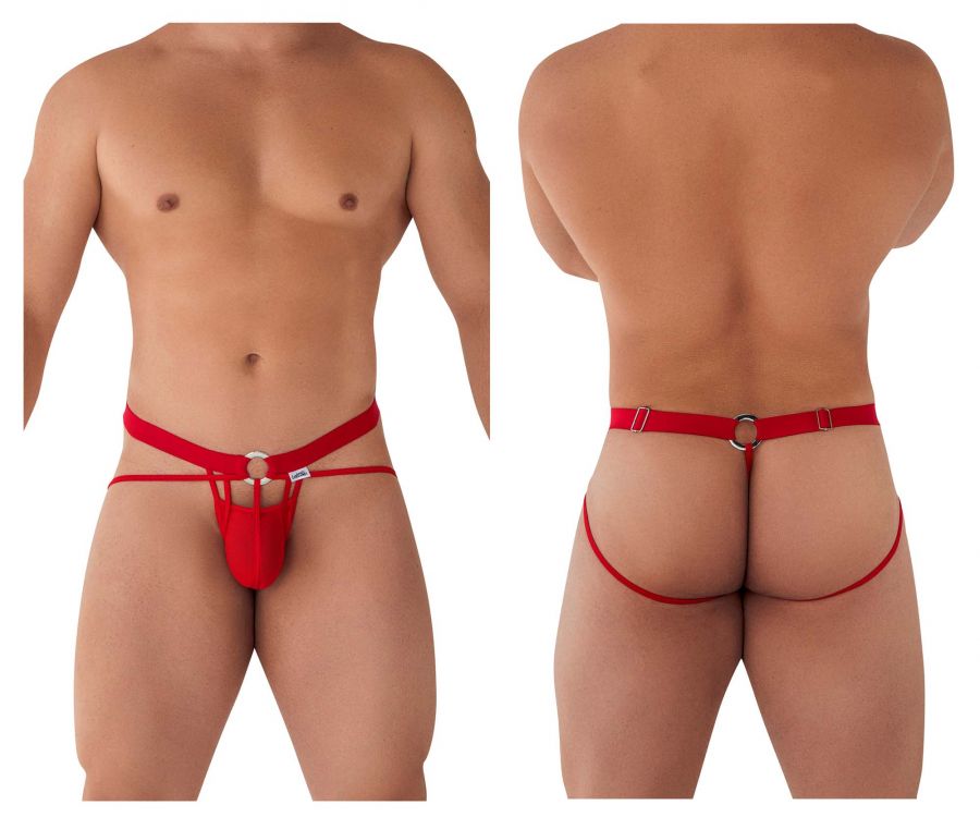 CandyMan 99617 Mesh Cage Jockstrap Color Red