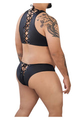 Ensemble deux pièces haut et slip CandyMan 99628X Couleur Noir