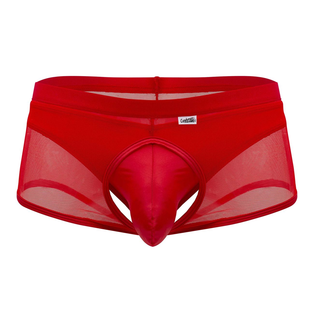 CandyMan 99629 Trunk and Thong Two Piece Set Color Red