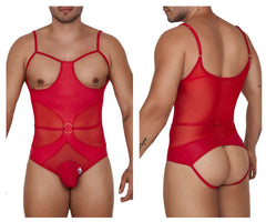 CandyMan 99670 Harness Bodysuit Color Red