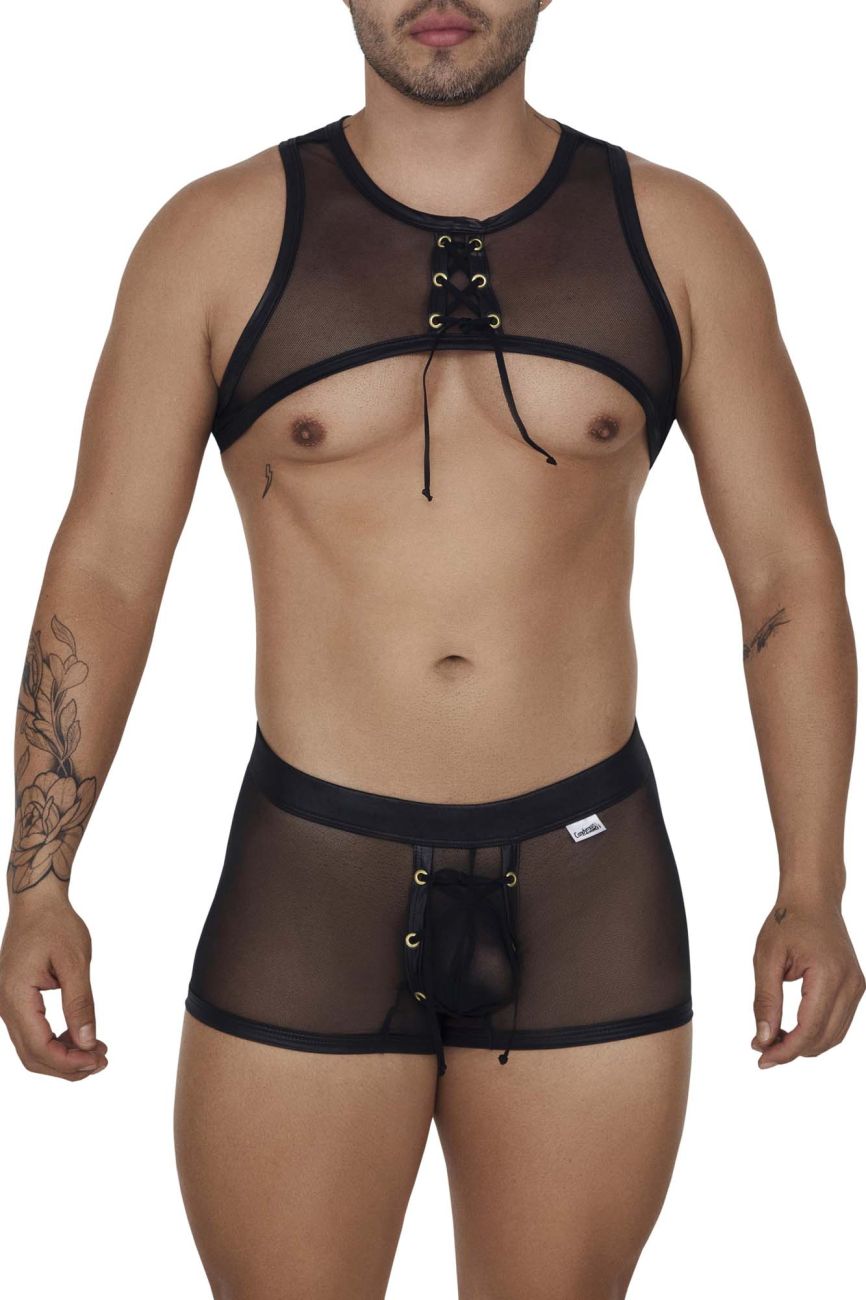 CandyMan 99680 Harness Trunks Zweiteiliges Set Farbe Schwarz