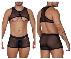 CandyMan 99680 Harness Trunks Zweiteiliges Set Farbe Schwarz