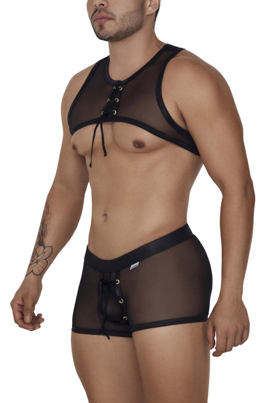 CandyMan 99680 Harness Trunks Zweiteiliges Set Farbe Schwarz