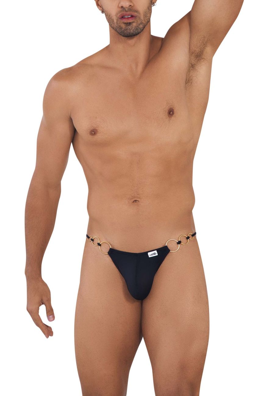 CandyMan 99710 Bikini Trous en Un Couleur Noir