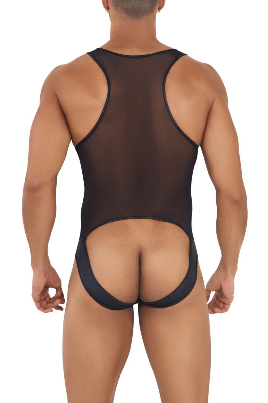 CandyMan 99716 Work-N-Out Bodysuit Color Black