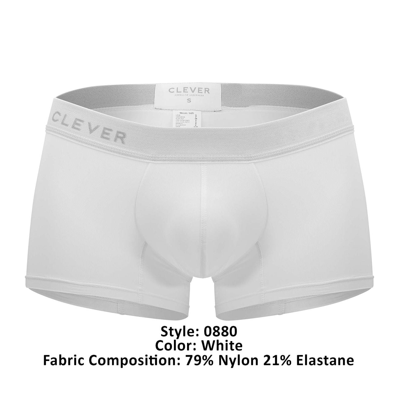 Clever 0880 Match Boxer Briefs Color White