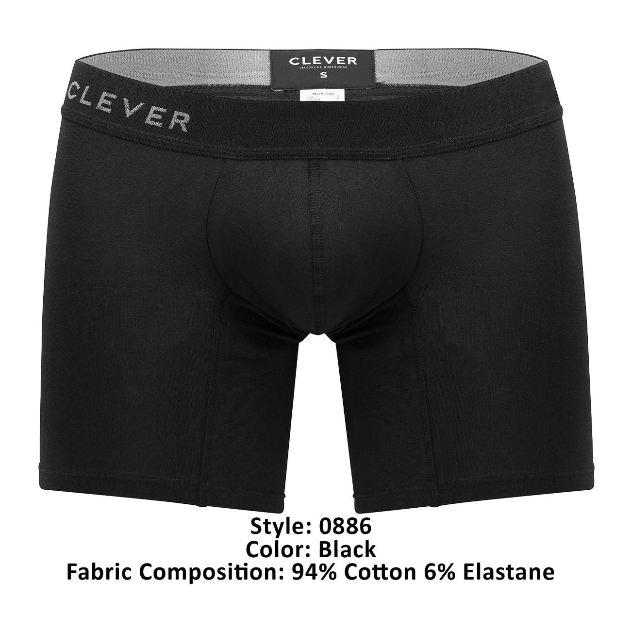 Boxer Clever 0886 Caribbean Couleur Noir