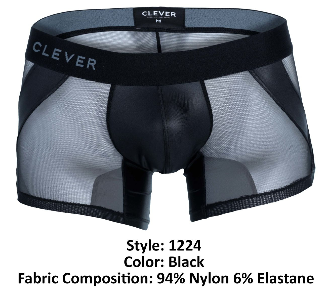 Clever 1224 Inferno Badehose Farbe Schwarz