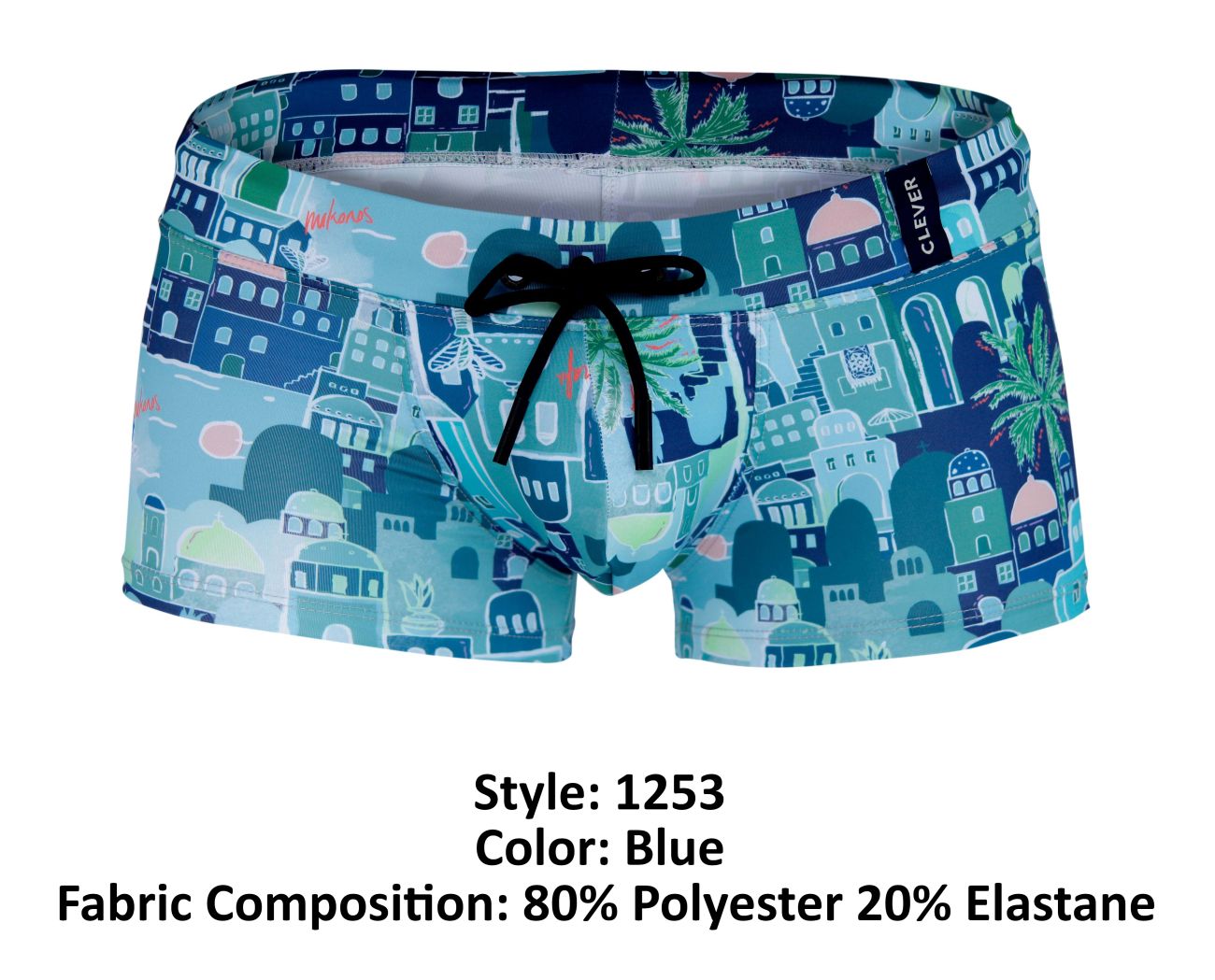 Clever 1253 Cassiel Badehose Farbe Blau