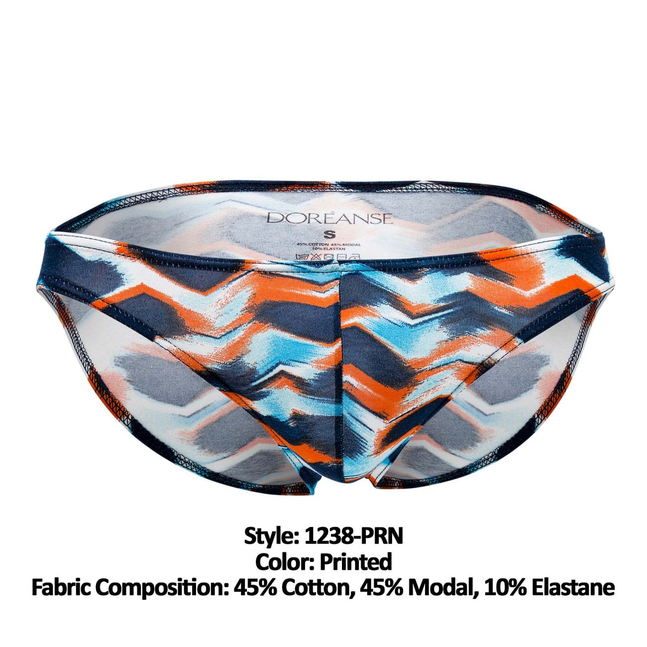 Slip Doreanse 1238-PRN Waves imprimé en couleur