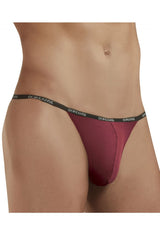 Doreanse 1330-BRD String en modal côtelé Couleur Bordeaux