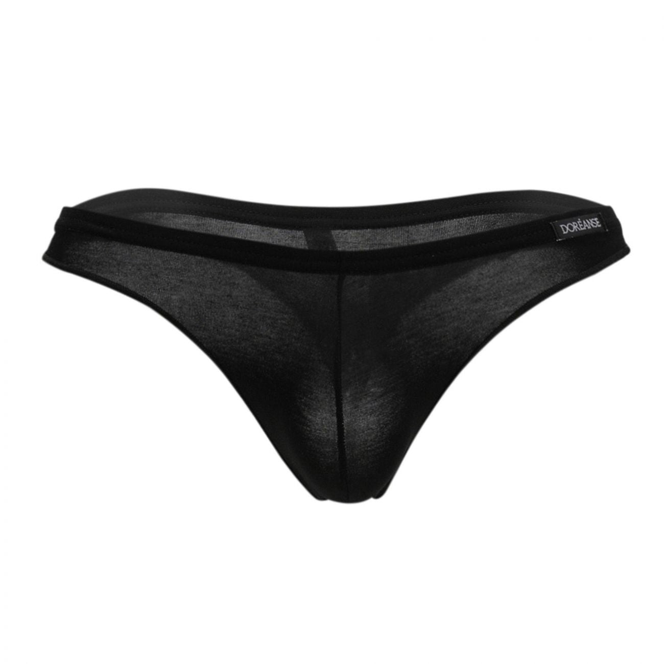 Doreanse 1392-BLK Euro Thong Couleur Noir