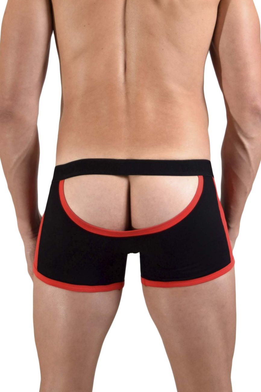 Doreanse 1563-BLK Teaser Boxer Briefs Color Black-Red