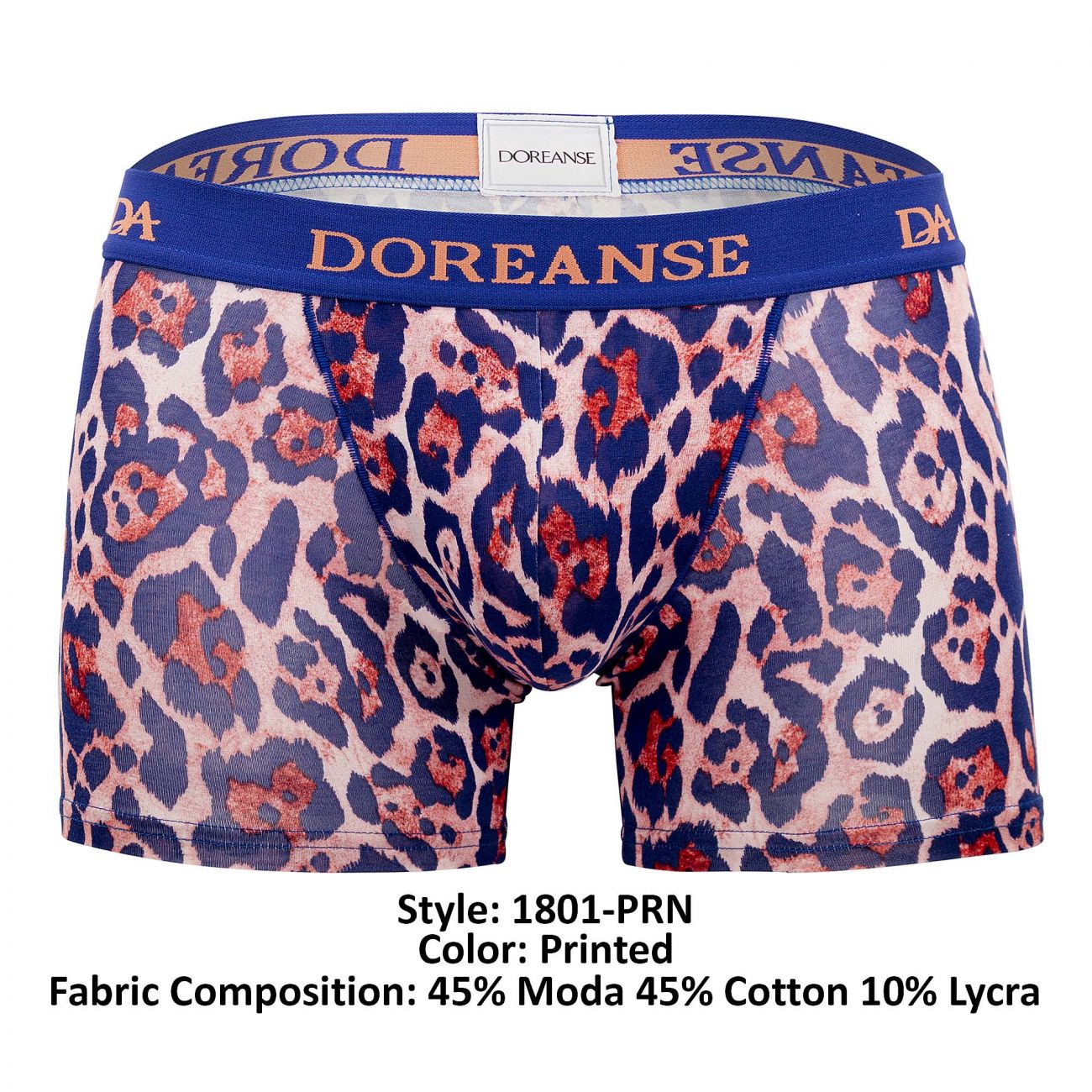 Doreanse 1801-PRN Jaguar Badehose, farbig bedruckt