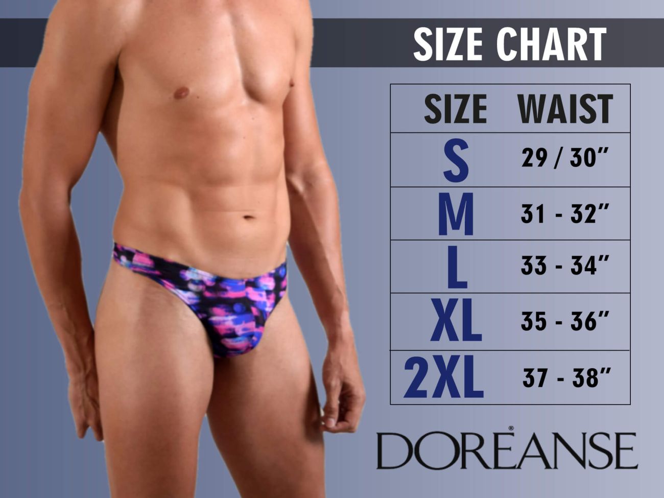 Doreanse 1401-PRN Tiger Stripes Briefs Color Printed