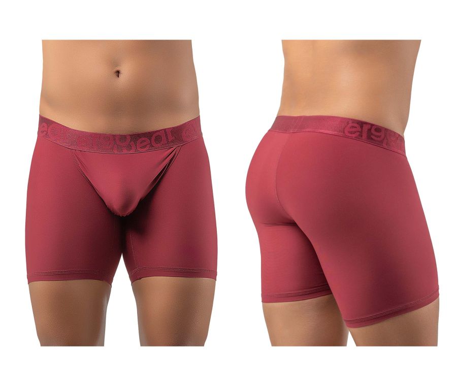 ErgoWear EW1198 FEEL XV Boxer Briefs Color Burgundy