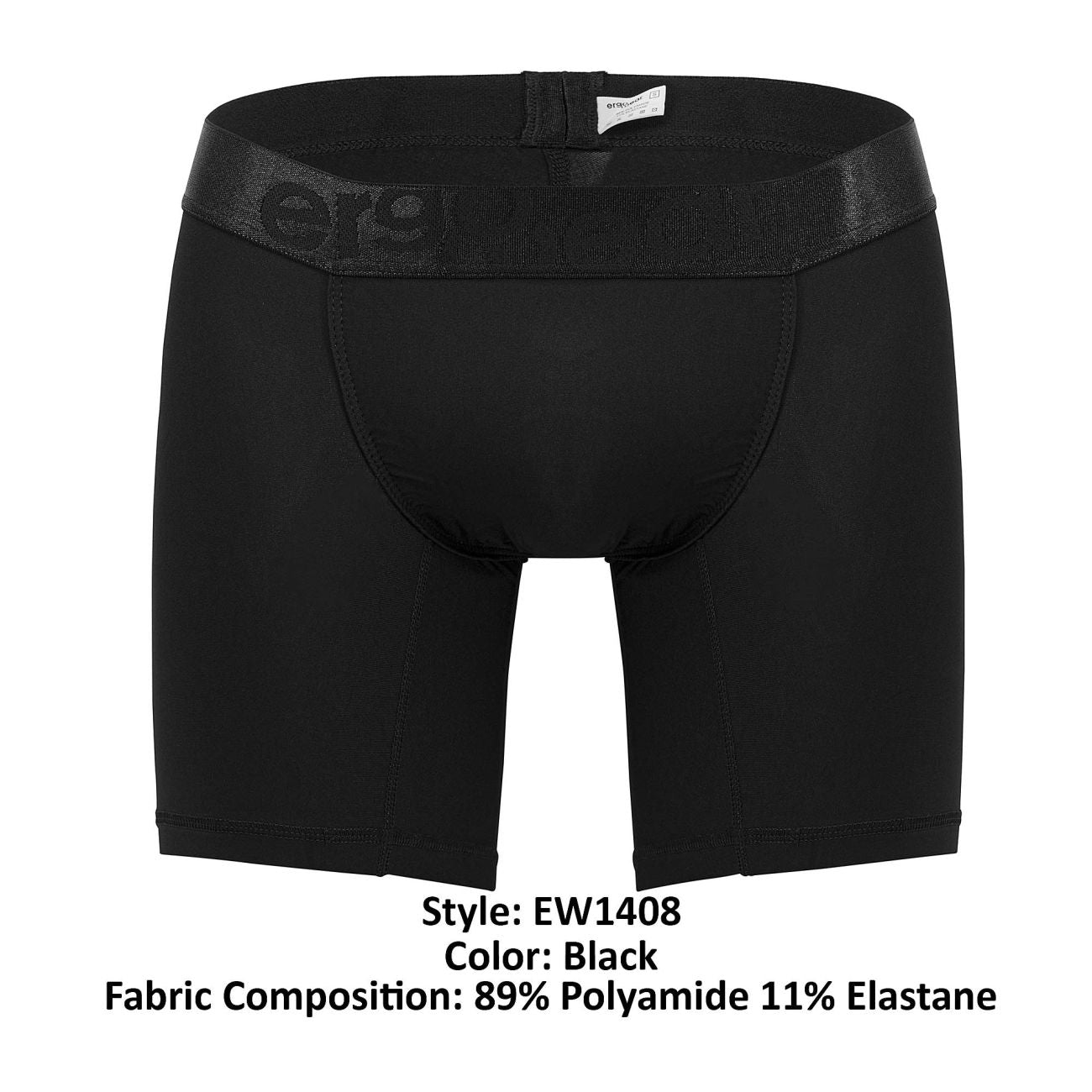 Boxer ErgoWear EW1408 FEEL XX Couleur Noir