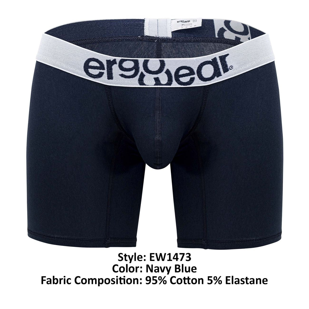 Boxer ErgoWear EW1473 MAX COTTON Couleur Bleu Marine