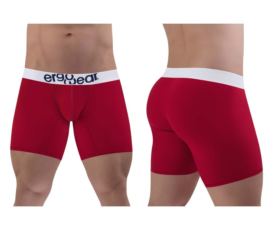 Boxer ErgoWear EW1481 MAX COTTON Couleur Grenat