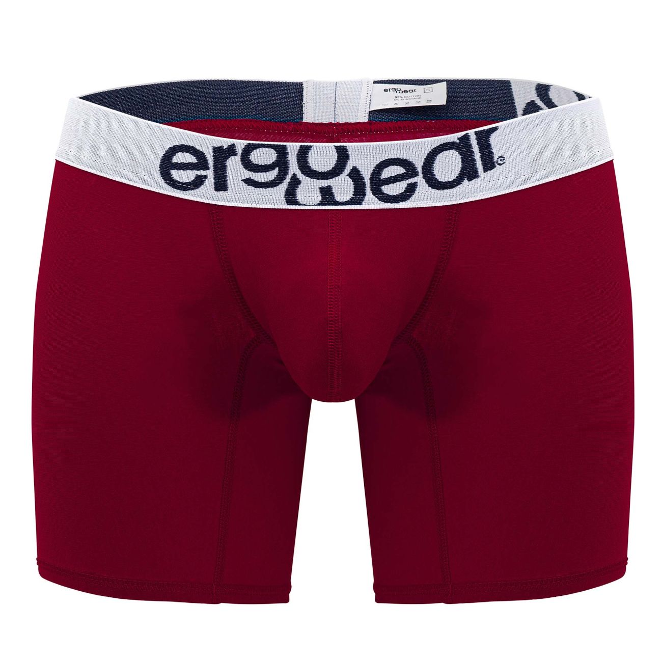 Boxer ErgoWear EW1481 MAX COTTON Couleur Grenat