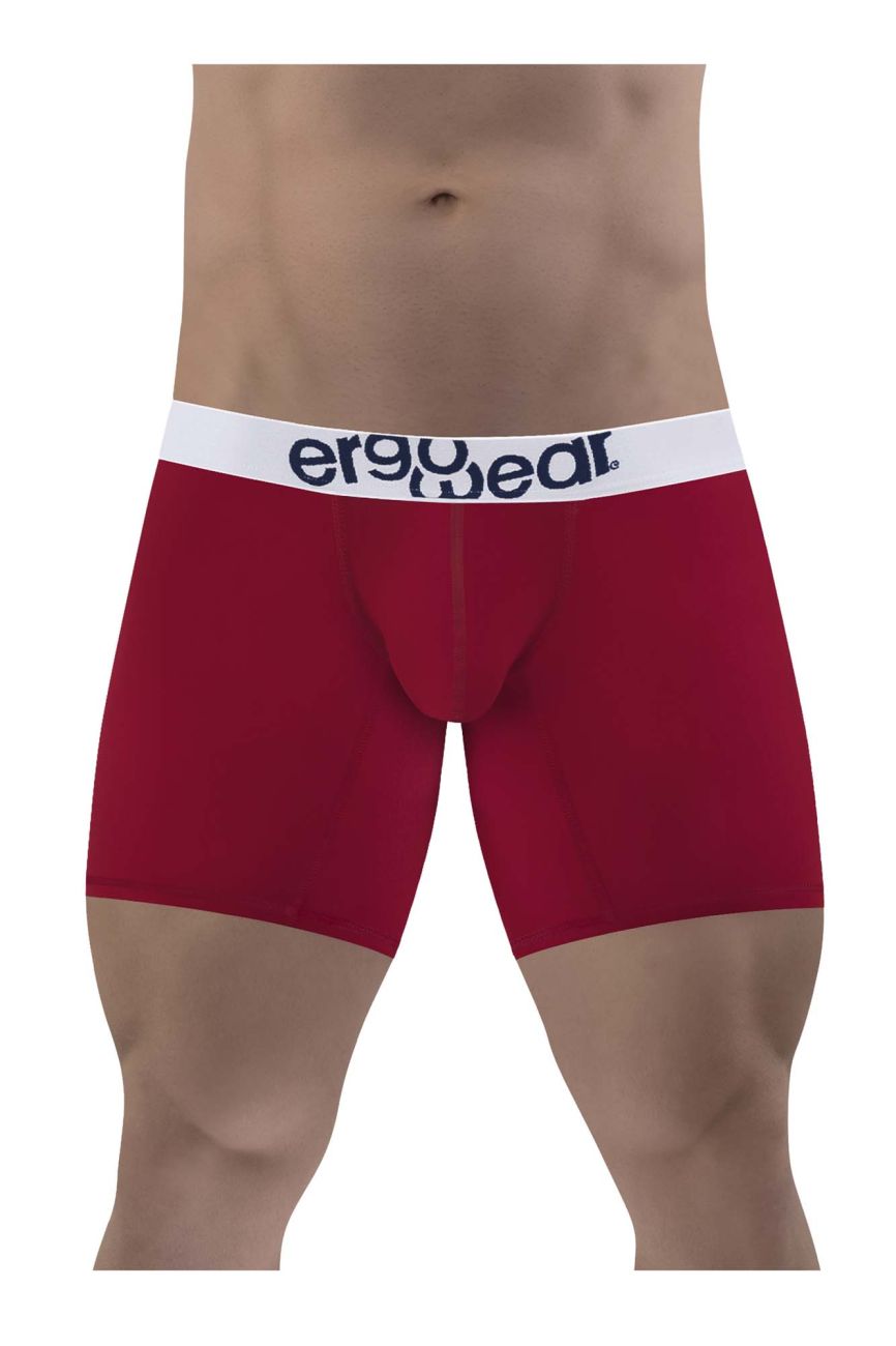 Boxer ErgoWear EW1481 MAX COTTON Couleur Grenat