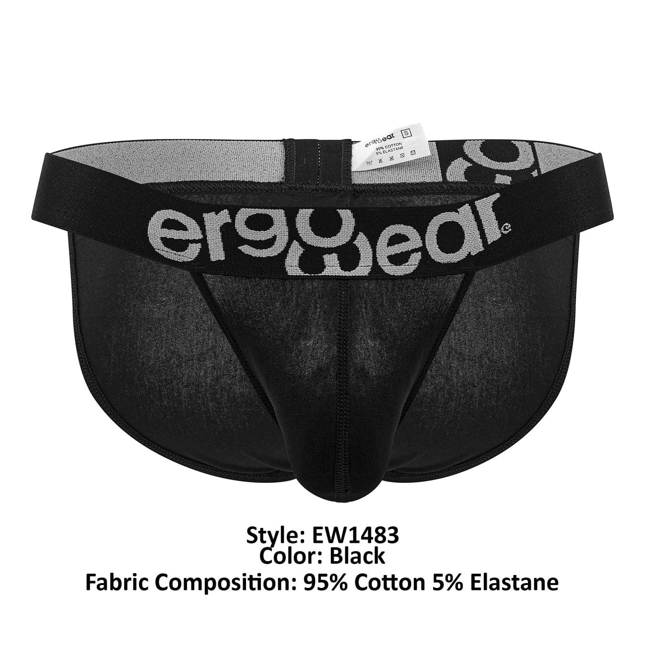 Bikini ErgoWear EW1483 MAX COTTON Couleur Noir