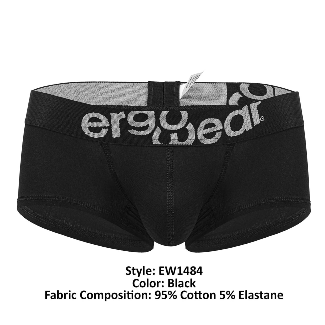 ErgoWear EW1484 MAX COTTON Badehose Farbe Schwarz