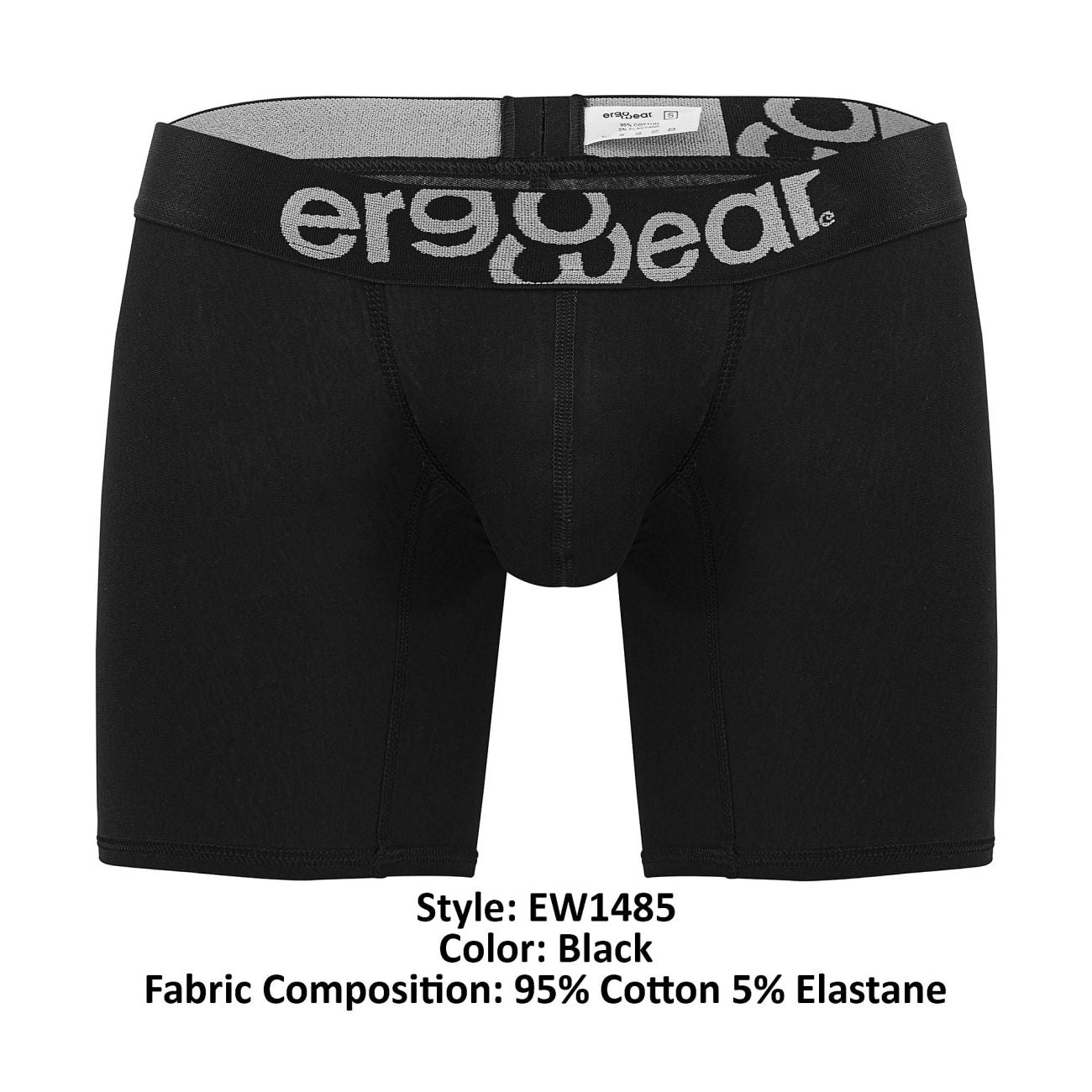 ErgoWear EW1485 MAX COTTON Boxershorts Farbe Schwarz