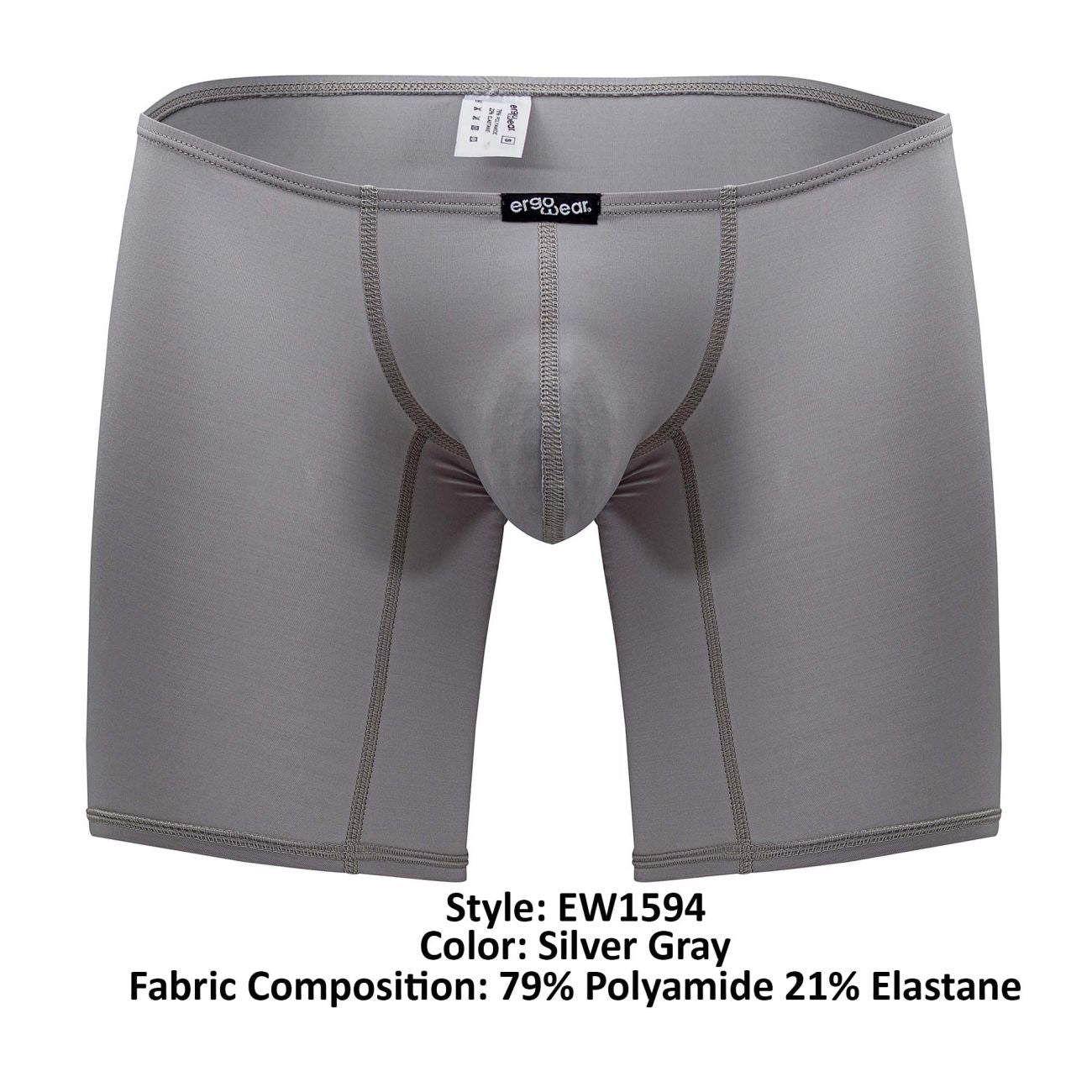 ErgoWear EW1594 X4D Boxershorts Farbe Silbergrau