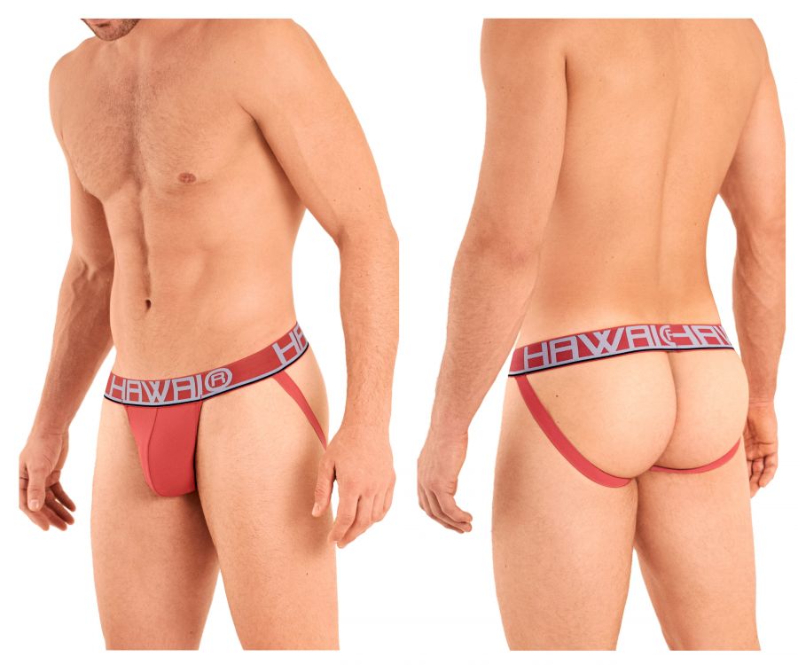 HAWAI 41946 Solid Athletic Jockstrap Color Terracotta