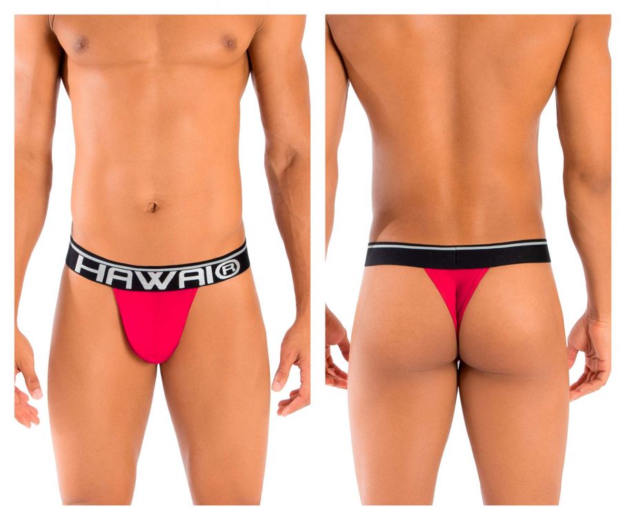 HAWAI 41947 Solid Mens Thongs Color Red