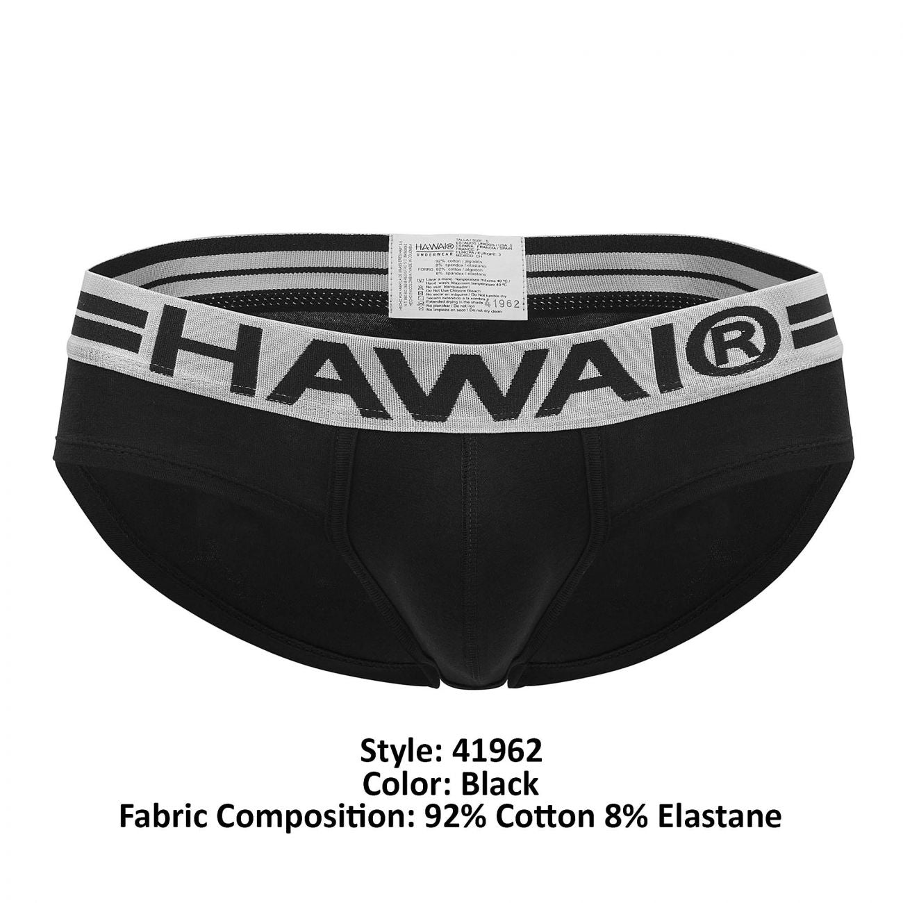 HAWAI 41962 Cotton Briefs Color Black