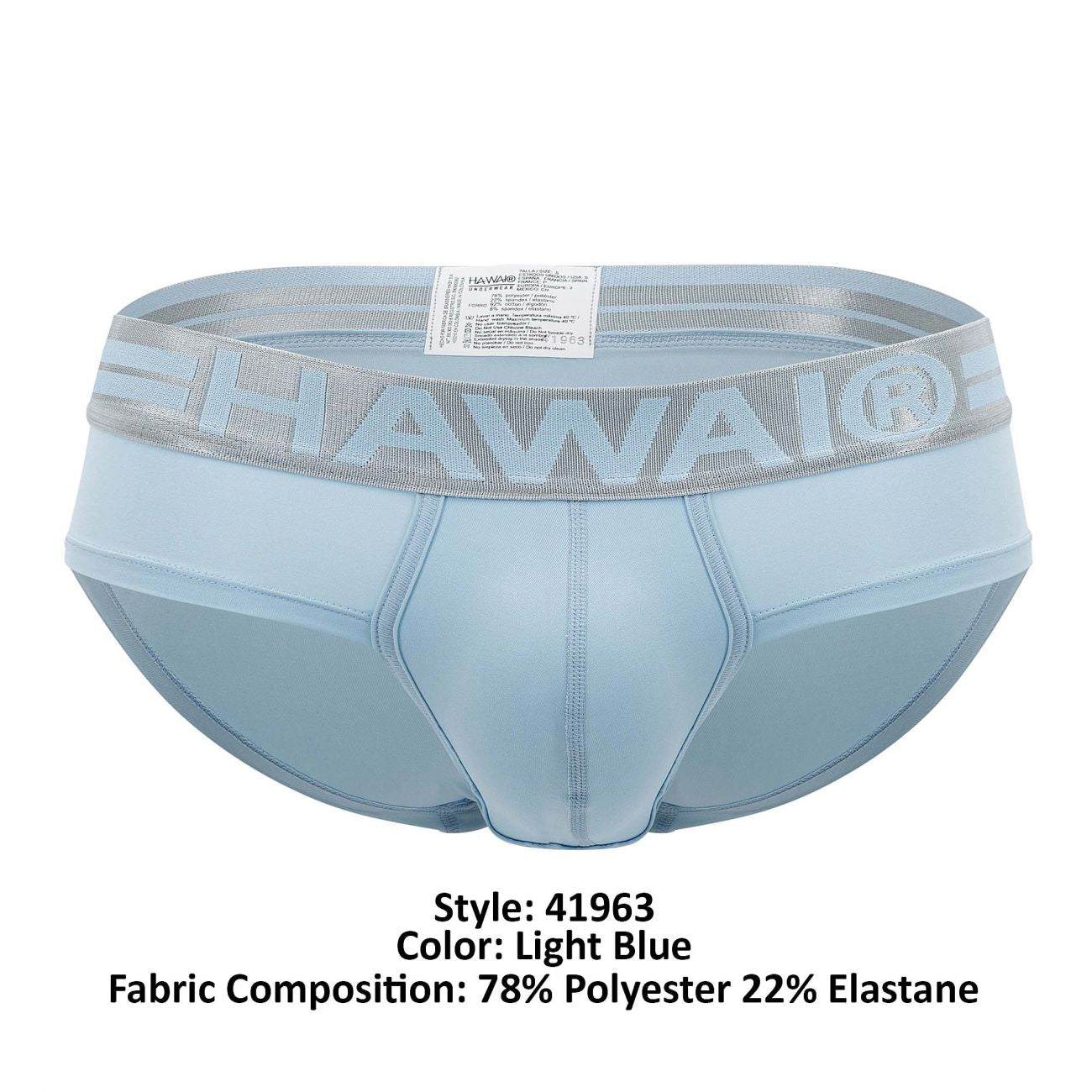 HAWAI 41963 Microfiber Briefs Color Light Blue