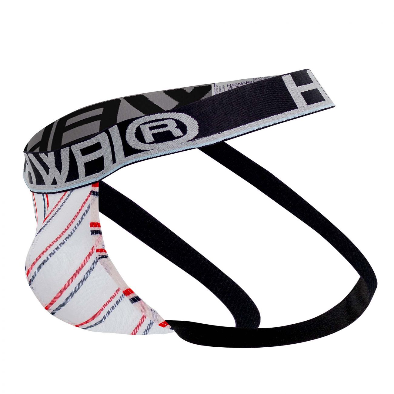 HAWAI 42052 Lines Athletic Jockstrap Color White