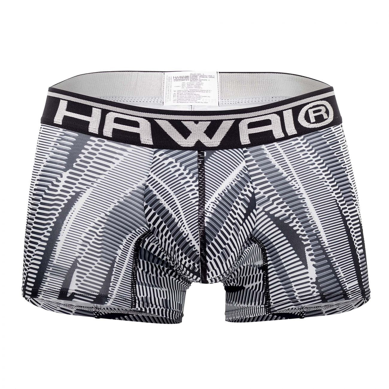 HAWAI 42121 Boxer de sport imprimé Couleur Noir