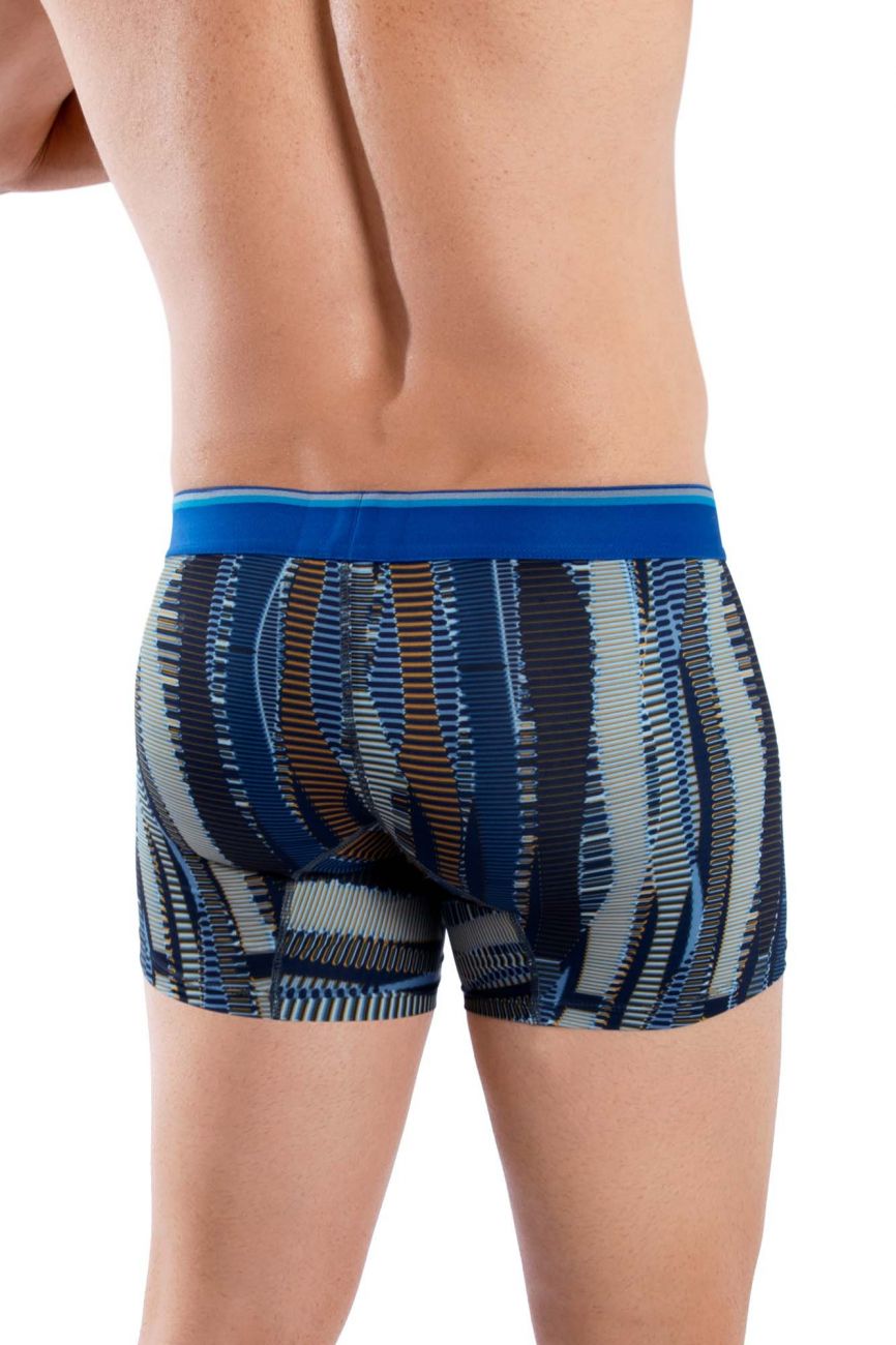 Boxer de sport imprimé HAWAI 42121 Couleur Bleu royal