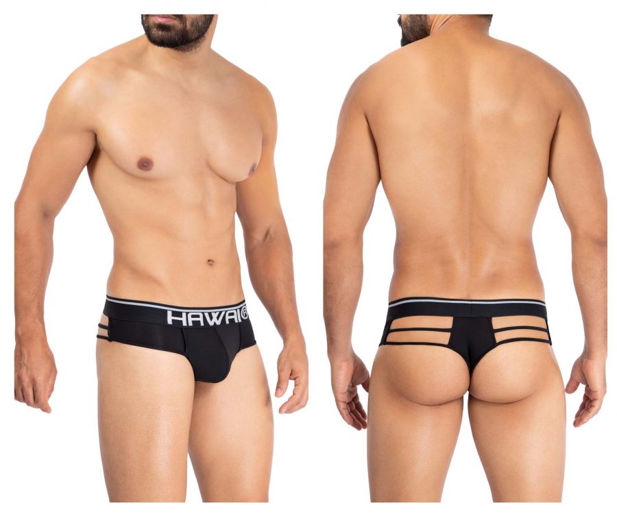 HAWAI 42154 Solid Microfiber Thongs Color Black