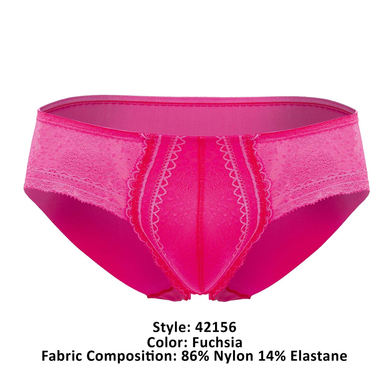 Culotte en dentelle unie HAWAI 42156 Couleur Fuchsia