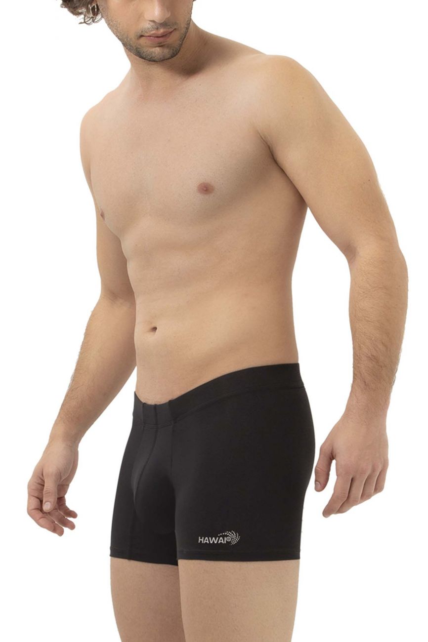 HAWAI 42222 Mikrofaser Badehose Farbe Schwarz