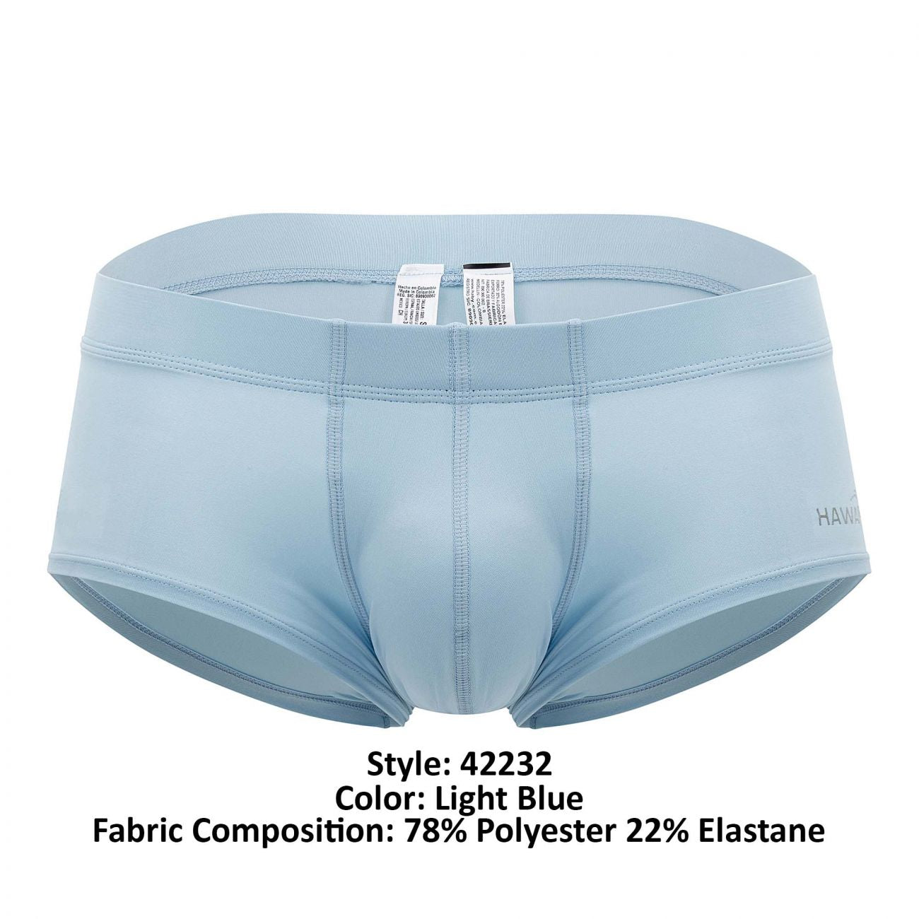 Boxer en microfibre HAWAI 42232 Couleur Bleu clair